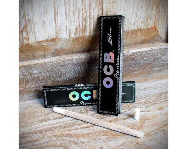 OCB | Premium Slim K.S. Rolling Papers | Pack of 2 Booklets